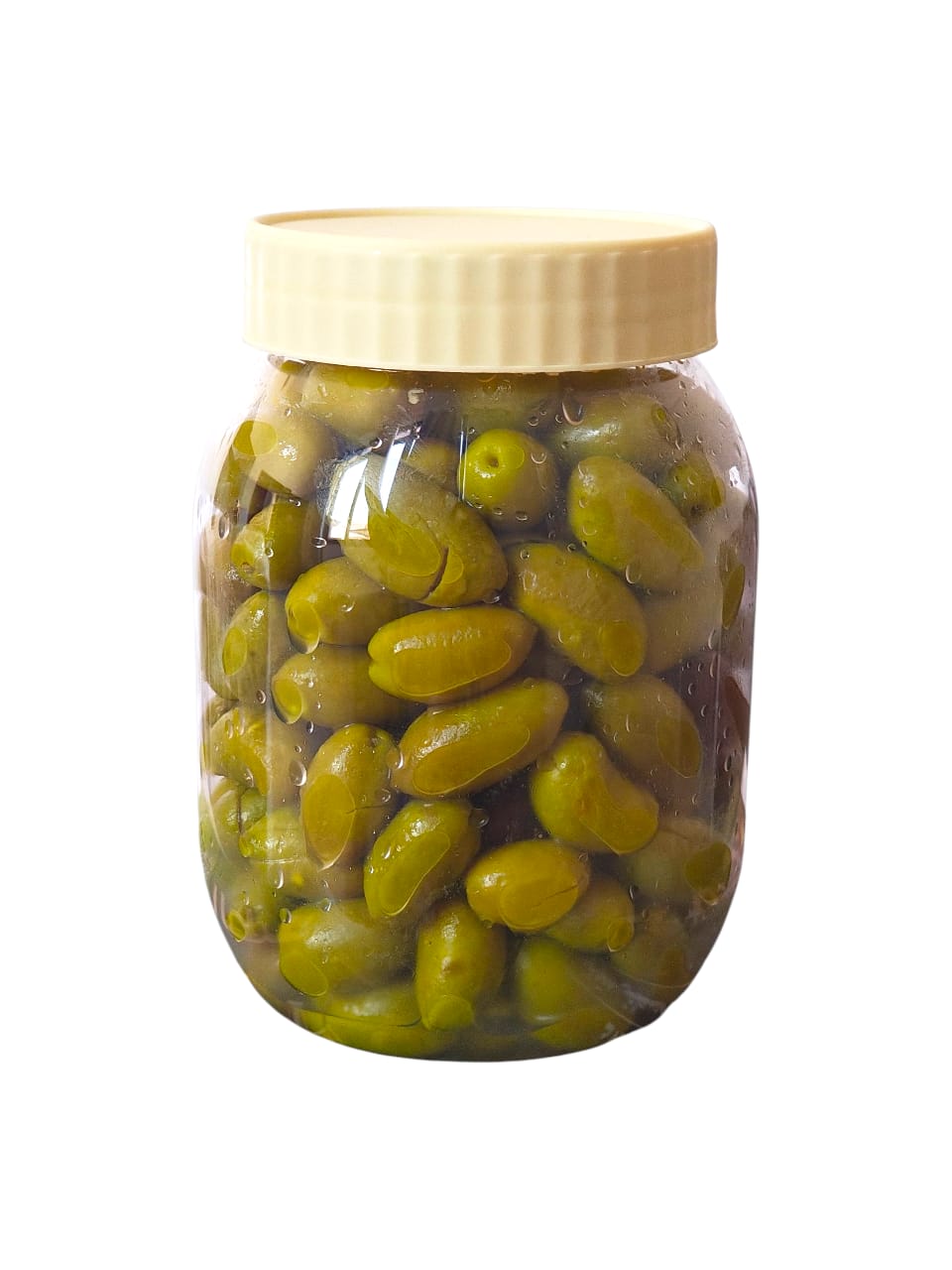 Palestinian Green Olives 500g زيتون فلسطيني أخضر وسط