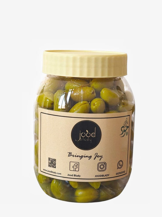 Palestinian Green Olives 500g  زيتون فلسطيني أخضر وسط