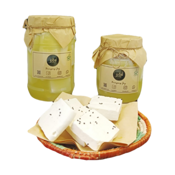 Nabulsi Cheese Goat milk 1 KG جبنة نابلسيه مغلية نعاج